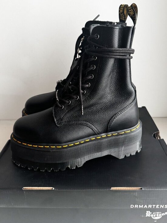 Doc Martens X Dolls Kill Shoes - Doc Martens X Dolls Kill Black Leather Boots 9
